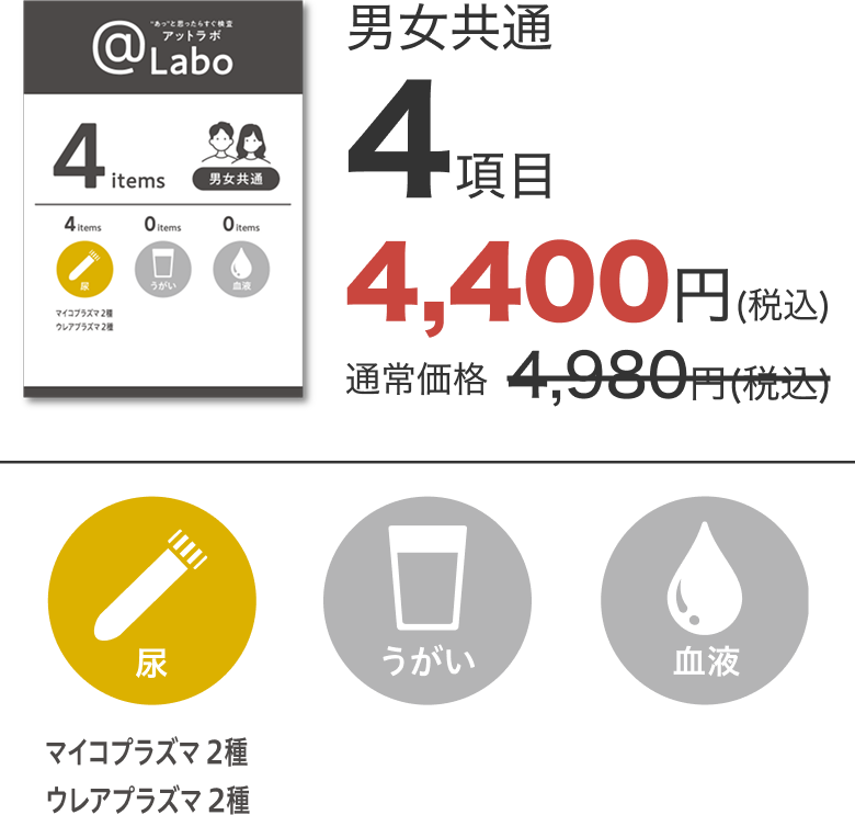 男女共通4項目